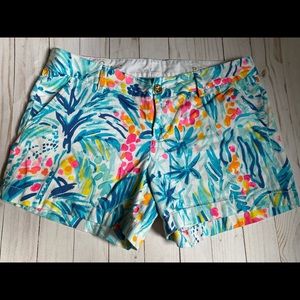 Lilly Pulitzer Callahan Shorts Serene Blue Tippy Size 8